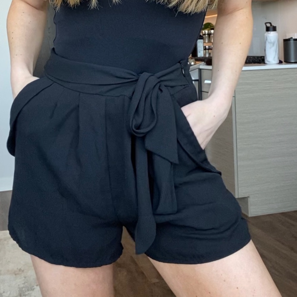 Black Nordstrom chiffon shorts